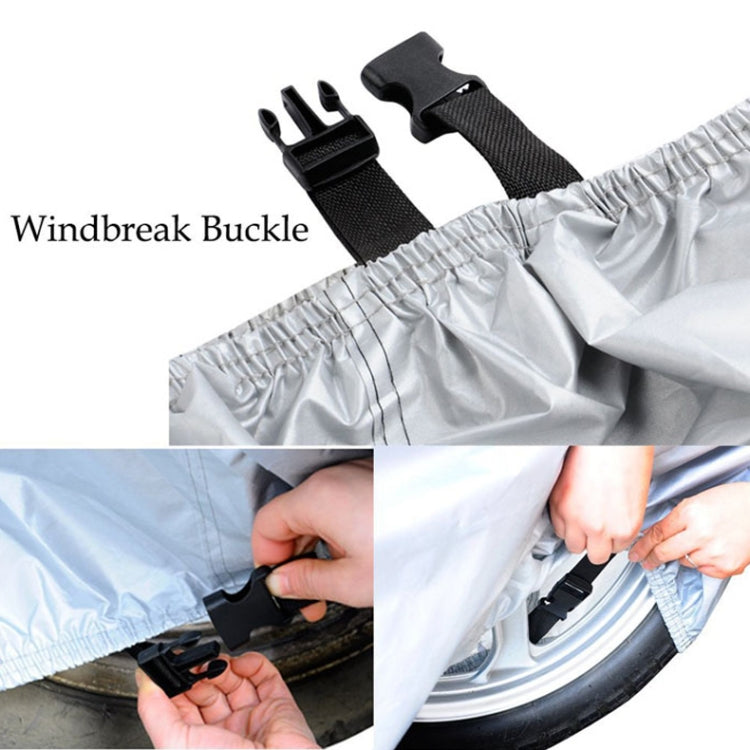 210D Oxford Cloth Motorcycle Electric Car Rainproof Dust-proof Cover, Size: XL (Silver) - Raincoat by PMC TechLife | Online Shopping South Africa | PMC TechLife | Buy Now Pay Later Mobicred