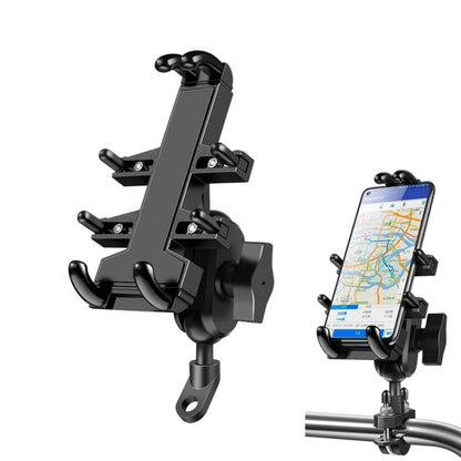 Tilt Rearview Mirror Screw Hole Ball-Head Motorcycle Eight-jaw Aluminum Phone Navigation Bracket - Holder by PMC Jewellery | Online Shopping South Africa | PMC Jewellery | Buy Now Pay Later Mobicred