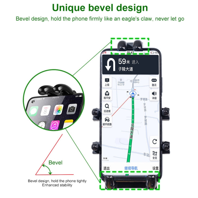 Tilt Rearview Mirror Screw Hole Ball-Head Motorcycle Multi-function Eight-jaw Aluminum Phone Navigation Holder Bracket with Anti-theft Knobs - free shipping - PMC TechLife - Order now!