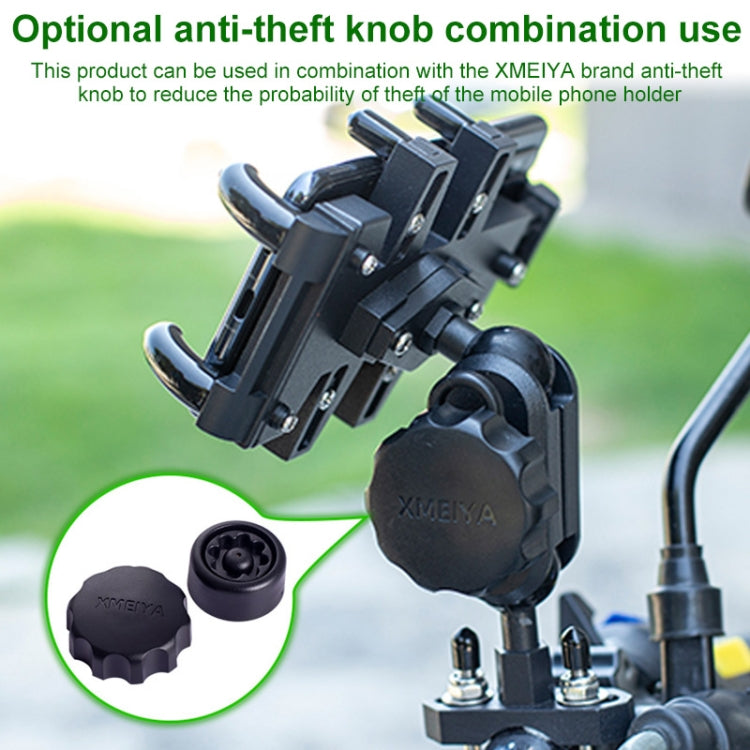 Tilt Rearview Mirror Screw Hole Ball-Head Motorcycle Multi-function Eight-jaw Aluminum Phone Navigation Holder Bracket with Anti-theft Knobs - free shipping - PMC TechLife - Order now!