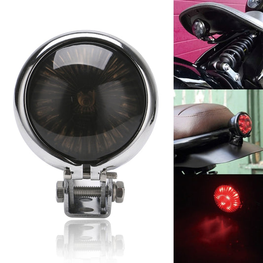 Speedpark 12V Motorcycle Modified Tail Light Brake Light for Harley(Silver+Black) - Signal Lights by Speedpark | Online Shopping South Africa | PMC Jewellery | Buy Now Pay Later Mobicred