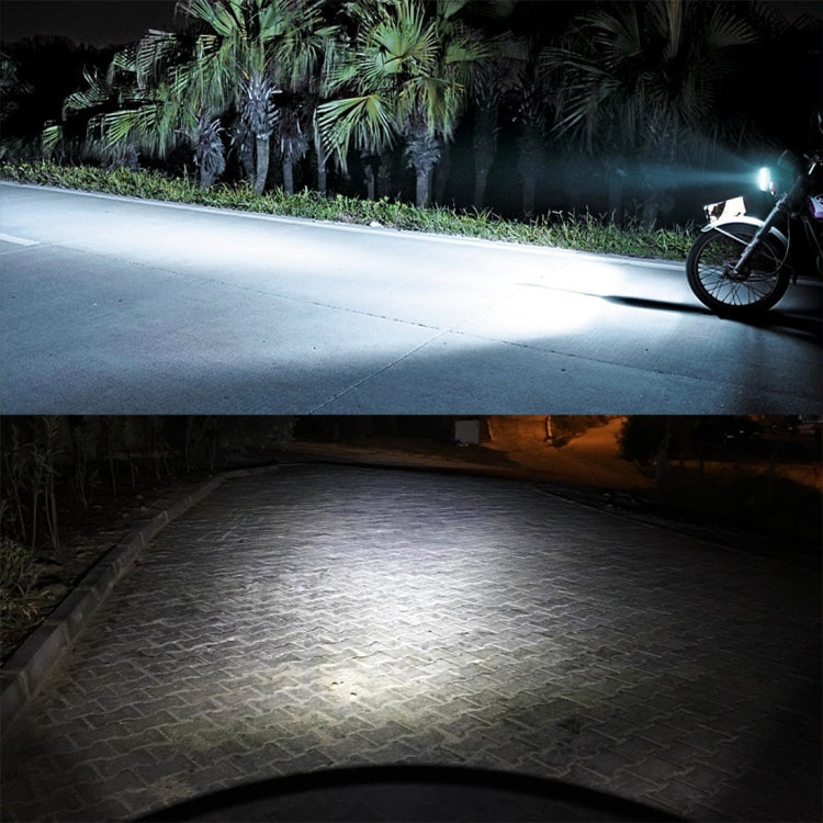 BA20D DC12V / 7.4W Motorcycle LED Headlight with 24LEDs SMD-3030 Lamp Beads (Yellow + White) - free shipping - PMC TechLife - Order now!