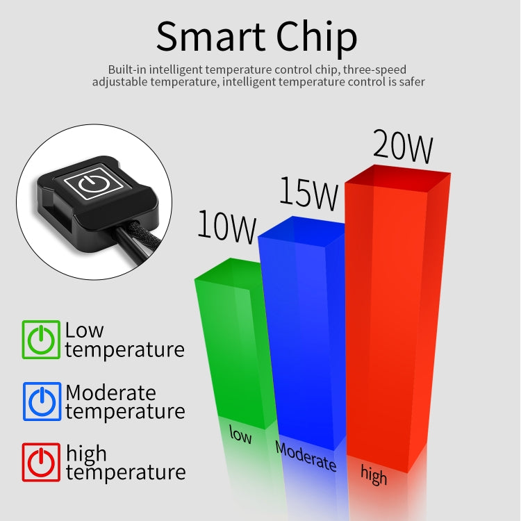 CS-974A1 Motorcycle Scooter Smart Three Gear Temperature Control Electric Hand Grip Cover Heated Grip Handlebar - free shipping - PMC TechLife - Order now!