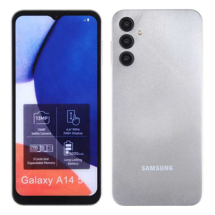 For Samsung Galaxy A14 5G Color Screen Non-Working Fake Dummy Display Model(Silver) - For Galaxy by PMC Jewellery | Online Shopping South Africa | PMC Jewellery | Buy Now Pay Later Mobicred