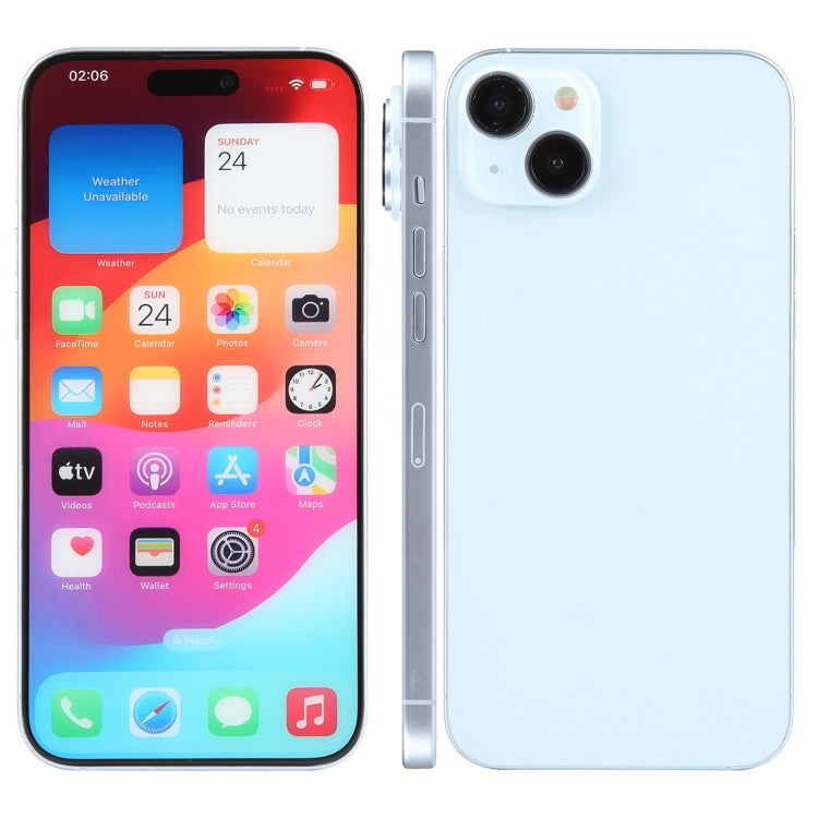 For iPhone 15 Color Screen Non-Working Fake Dummy Display Model (Blue) - For iPhone & iPad by PMC TechLife | Online Shopping South Africa | PMC TechLife | Buy Now Pay Later Mobicred