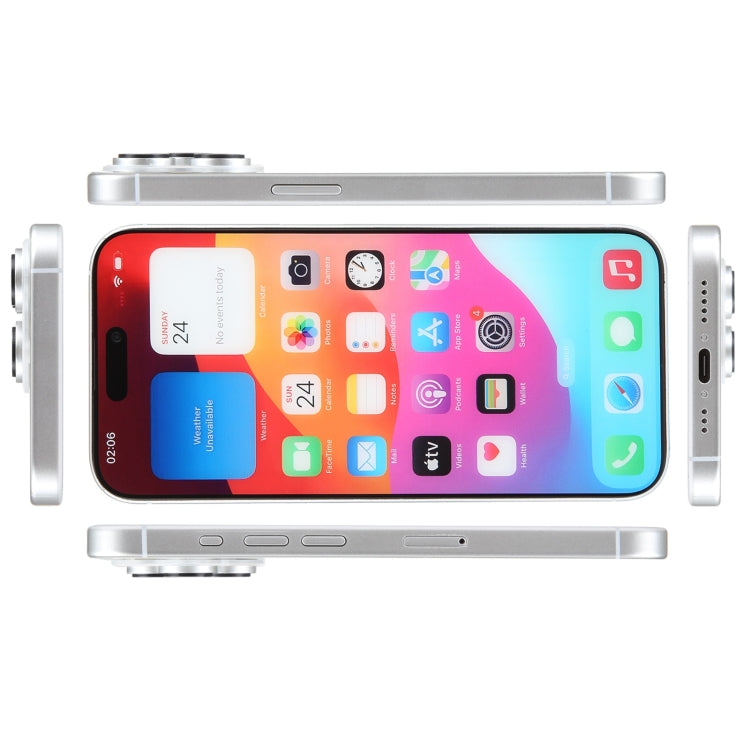 For iPhone 15 Pro Max Color Screen Non-Working Fake Dummy Display Model (White) - For iPhone & iPad by PMC TechLife | Online Shopping South Africa | PMC TechLife