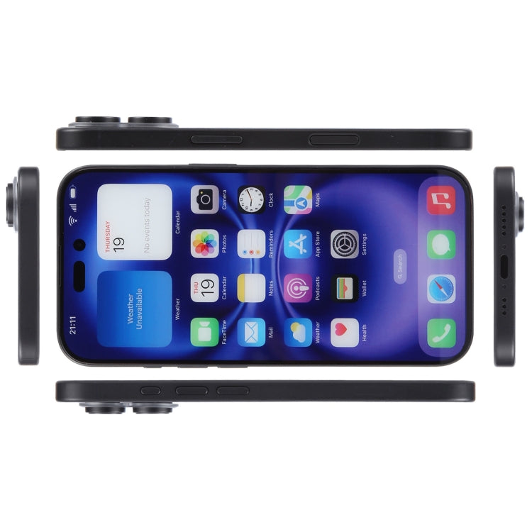 For iPhone 16 Color Screen Non-Working Fake Dummy Display Model (Black) - For iPhone & iPad by PMC Jewellery | Online Shopping South Africa | PMC Jewellery | Buy Now Pay Later Mobicred