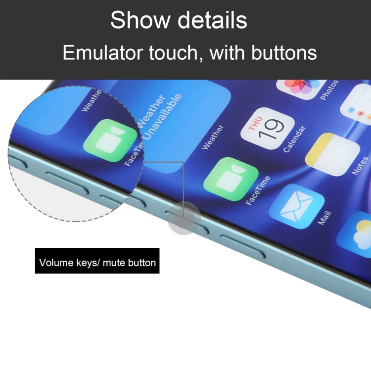 For iPhone 16 Plus Color Screen Non-Working Fake Dummy Display Model (Teal) - For iPhone & iPad by PMC Jewellery | Online Shopping South Africa | PMC Jewellery | Buy Now Pay Later Mobicred