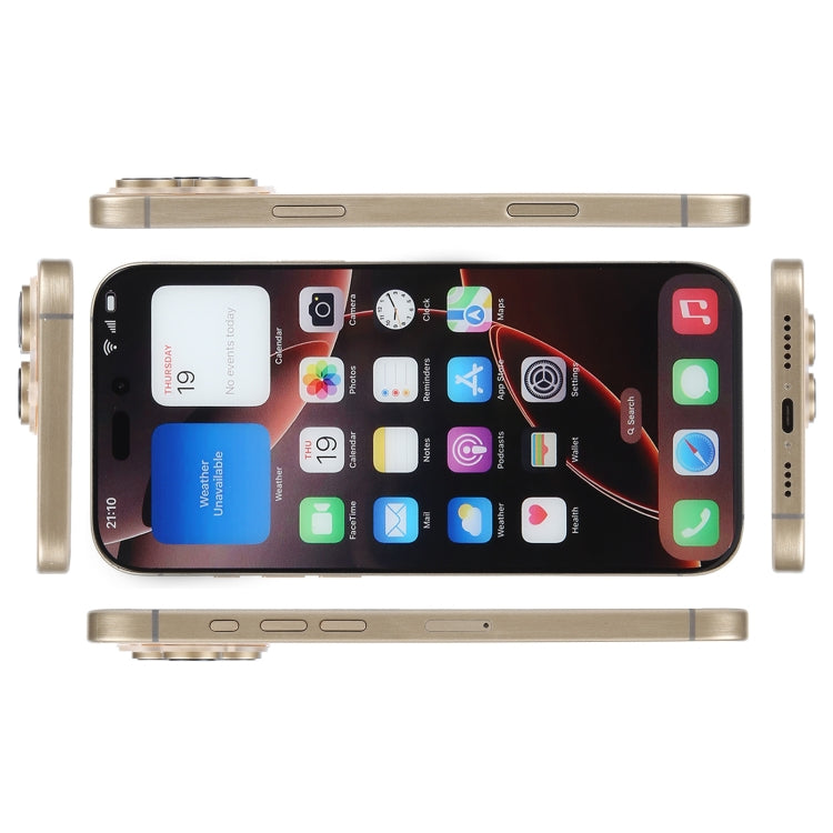 For iPhone 16 Pro Color Screen Non-Working Fake Dummy Display Model (Desert) - For iPhone & iPad by PMC Jewellery | Online Shopping South Africa | PMC Jewellery | Buy Now Pay Later Mobicred