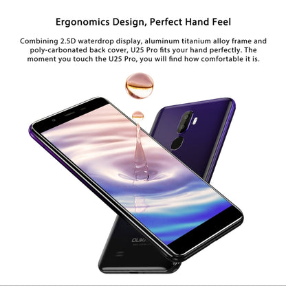 [HK Warehouse] OUKITEL U25 Pro, 4GB+64GB, Dual Back Cameras, Fingerprint Identification, 5.5 inch Android 8.1 MTK6750T Octa Core up to 1.5GHz, Network: 4G, Dual SIM, OTG, OTA(Twilight) - Other by OUKITEL | Online Shopping South Africa | PMC Jewellery | Buy Now Pay Later Mobicred