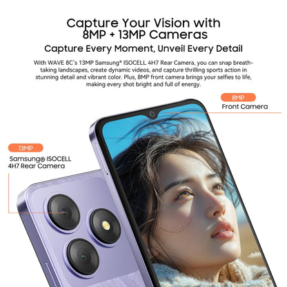 [HK Warehouse] Blackview WAVE 8C, 2GB+64GB, 6.56 inch Android 14 GO Unisoc SC9863A Octa Core, Network: 4G, OTG (Blue) - Blackview by Blackview | Online Shopping South Africa | PMC Jewellery | Buy Now Pay Later Mobicred