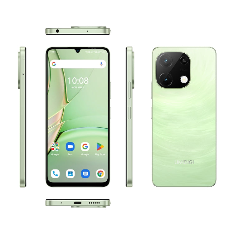 UMIDIGI G9T, 4GB+128GB, Face ID & Side Fingerprint Identification, 6.75 inch Android 14 UNISOC T606 Octa Core, Network: 4G (Green) - UMIDIGI by UMIDIGI | Online Shopping South Africa | PMC Jewellery | Buy Now Pay Later Mobicred