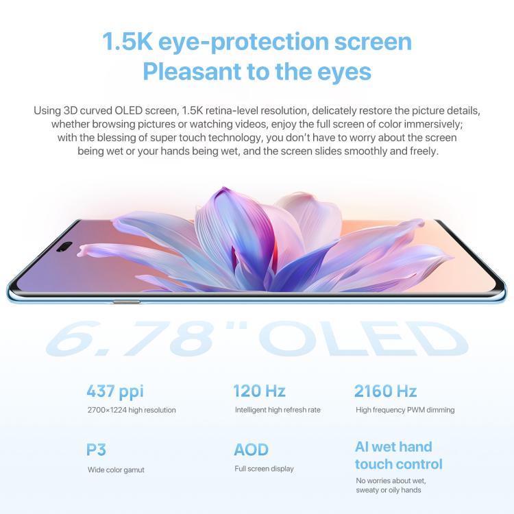 HUAWEI Enjoy 70X Vitality Edition, 8GB+128GB, Screen Fingerprint Identification, 6.78 inch HarmonyOS 4.2 Octa Core, OTG, Not Support Google Play (Black) - free shipping - PMc TechLife - Order now!