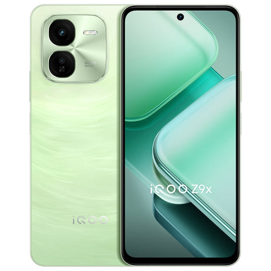 vivo iQOO Z9x, Dual Back Cameras, 12GB+256GB, Face ID Screen Fingerprint Identification, 6.72 inch Android 14.0 OriginOS 4 Snapdragon 6 Gen 1 Octa Core 2.2GHz, OTG, Network: 5G, Support Google Play (Light Green) - vivo by vivo | Online Shopping South Africa | PMC Jewellery | Buy Now Pay Later Mobicred