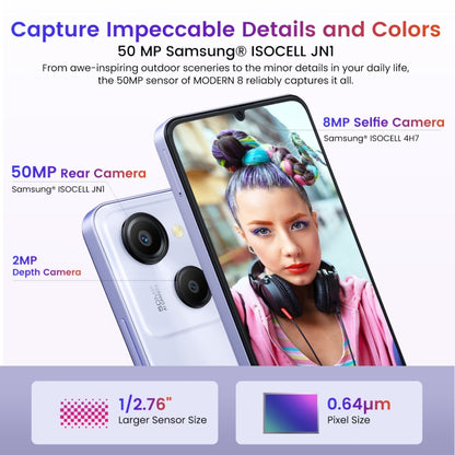 [HK Warehouse] Blackview Oscal MODERN 8, 8GB+128GB, Fingerprint  Identification, 6.75 inch Android 13 Unisoc T616 Octa Core up to 2.2GHz, Network: 4G, OTG(Tarnish) - Blackview by Blackview | Online Shopping South Africa | PMC Jewellery | Buy Now Pay Later Mobicred