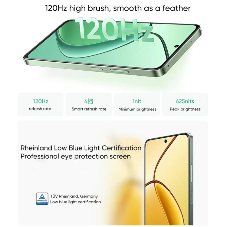 Realme 12x, 12GB+512GB, Side Fingerprint Identification, 6.67 inch Realme UI 5.0 Dimensity 6100+ 5G Octa Core, NFC, Network: 5G, Support Google Play (Feather Green) - OPPO by Realme | Online Shopping South Africa | PMC Jewellery | Buy Now Pay Later Mobicred