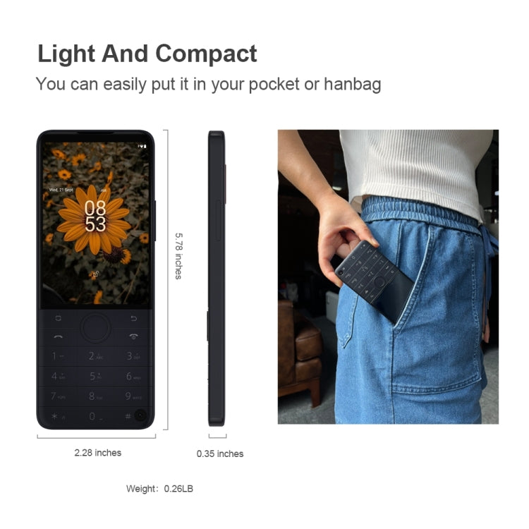 QIN F22 Pro 4G, 4GB+64GB, 3.54 inch Android 12 Helio G85 Octa Core, Network: 4G, OTG, Infrared Remote Control, Single SIM, Support Google Play(White) - Other by PMC TechLife | Online Shopping South Africa | PMC TechLife