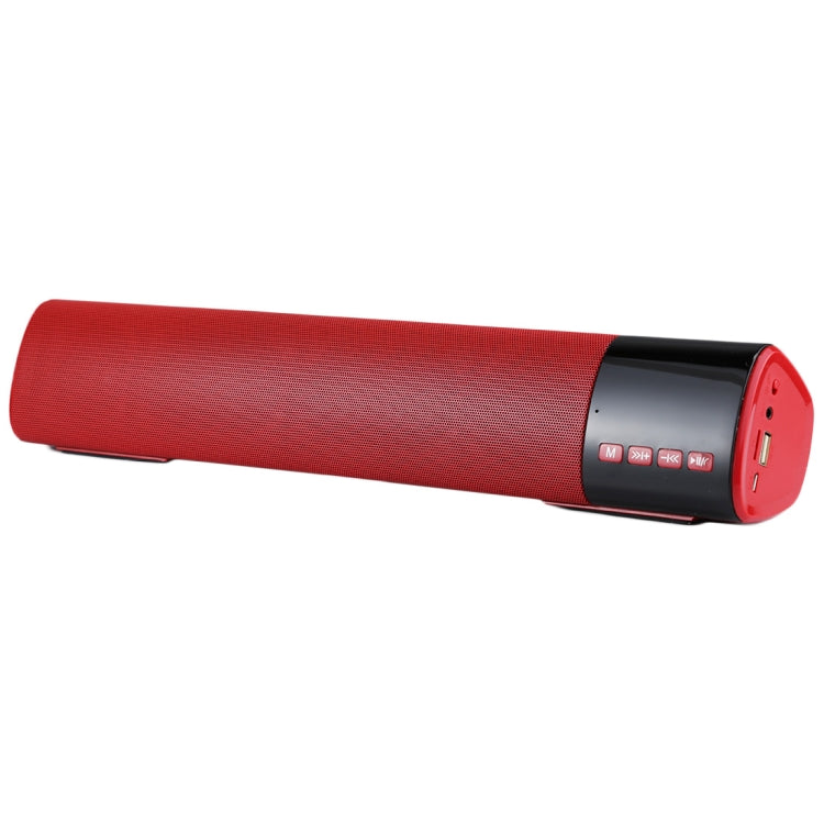 B28S New Big Bluetooth V3.0+EDR Stereo Speaker with LCD Display, Built-in MIC, Support Hands-free Calls & TF Card & AUX IN, Bluetooth Distance: 10m(Red) - Desktop Speaker by PMC Jewellery | Online Shopping South Africa | PMC Jewellery | Buy Now Pay Later Mobicred