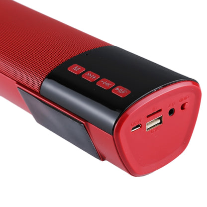 B28S New Big Bluetooth V3.0+EDR Stereo Speaker with LCD Display, Built-in MIC, Support Hands-free Calls & TF Card & AUX IN, Bluetooth Distance: 10m(Red) - Desktop Speaker by PMC Jewellery | Online Shopping South Africa | PMC Jewellery | Buy Now Pay Later Mobicred