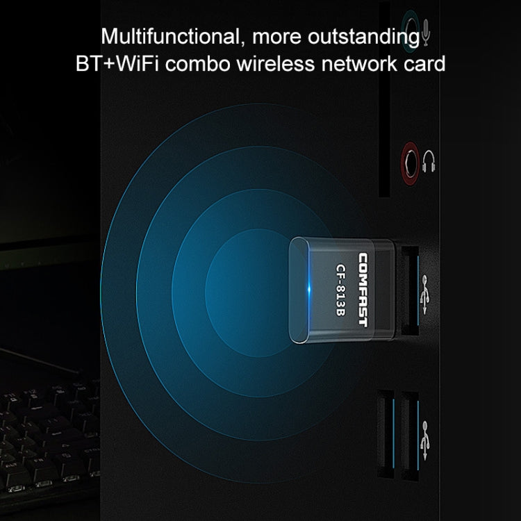 COMFAST CF-813B 650Mbps Dual-band Bluetooth Wifi USB Network Adapter - USB Network Adapter by COMFAST | Online Shopping South Africa | PMC Jewellery | Buy Now Pay Later Mobicred