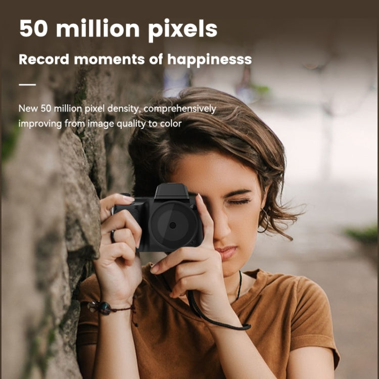 Y5000 4K Mini Digital Camera High Definition Selfies Student Digital Camera, (Black) - free shipping - PMC TechLife - Order now!