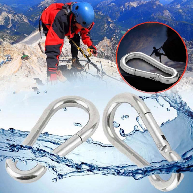 M9 Stainless Steel Carabiner Spring Hook Multi-tool Mountaineering Buckle Lock Camping Hook Rope, Inner Diameter: 8.84mm - Hooks by PMC Jewellery | Online Shopping South Africa | PMC Jewellery