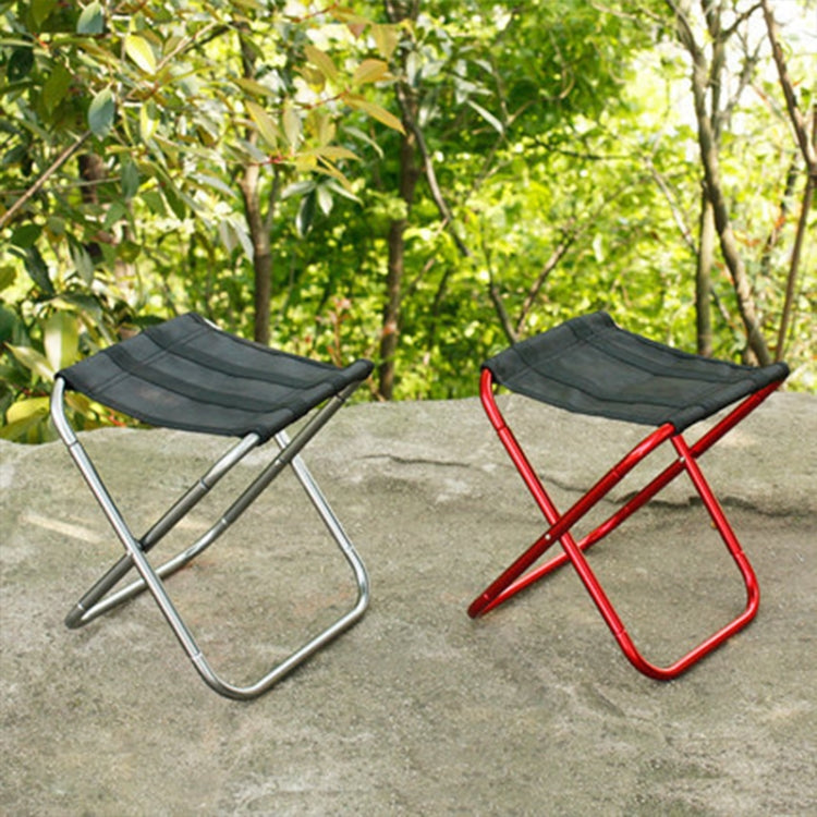 Outdoor Portable Folding Stool, Size: 25*22*26cm(Silver) - Beach Chairs by PMC TechLife | Online Shopping South Africa | PMC TechLife