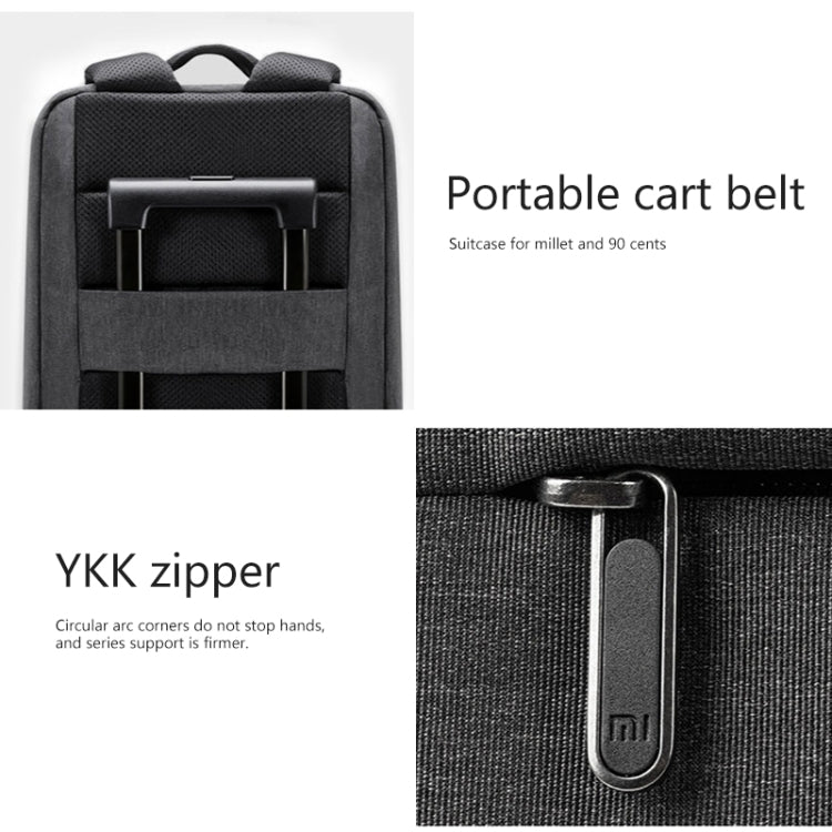 Original Xiaomi Waterproof Simple Backpack Laptop Bag for 15.6 inch Laptop(Light Grey) - Double-shoulder Bags by Xiaomi | Online Shopping South Africa | PMC TechLife | Buy Now Pay Later Mobicred