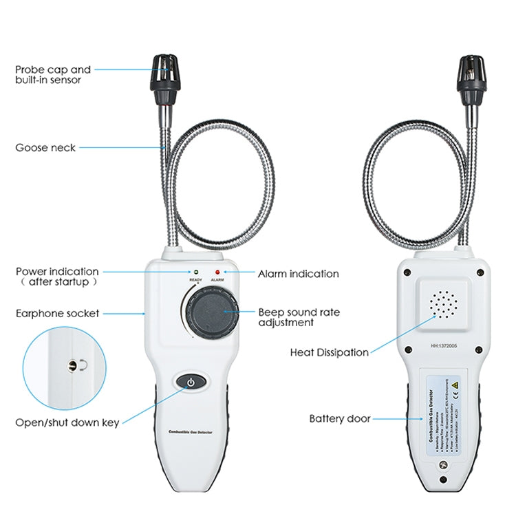 GM8800B Portable Combustible Gas Detector - Gas Monitor by PMC Jewellery | Online Shopping South Africa | PMC Jewellery | Buy Now Pay Later Mobicred