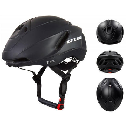 GUB Elite Unisex Adjustable Bicycle Riding Helmet, Size: L(Matte Black) - Protective Helmet & Masks by GUB | Online Shopping South Africa | PMC Jewellery | Buy Now Pay Later Mobicred