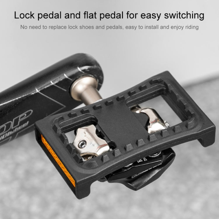PROMEND PD-M04 1 Pair Mountain Bicycle Lock Pedal Turn Flat Pedal Buckle - Pedals by PROMEND | Online Shopping South Africa | PMc TechLife | Buy Now Pay Later Mobicred