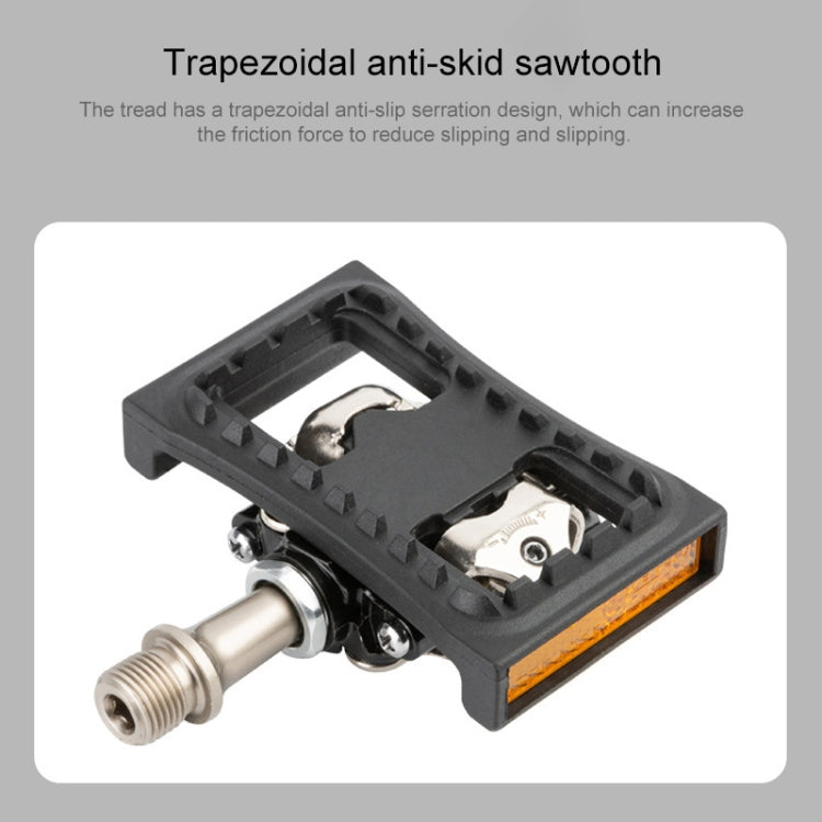 PROMEND PD-M04 1 Pair Mountain Bicycle Lock Pedal Turn Flat Pedal Buckle - Pedals by PROMEND | Online Shopping South Africa | PMc TechLife | Buy Now Pay Later Mobicred