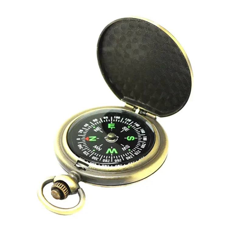 Nisa J35A Vintage Metal Flip Pocket Watch Compass - Hiking Meter by PMC TechLife | Online Shopping South Africa | PMC TechLife | Buy Now Pay Later Mobicred