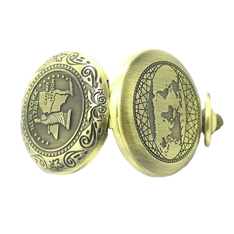 Nisa J35A Vintage Metal Flip Pocket Watch Compass - Hiking Meter by PMC TechLife | Online Shopping South Africa | PMC TechLife | Buy Now Pay Later Mobicred