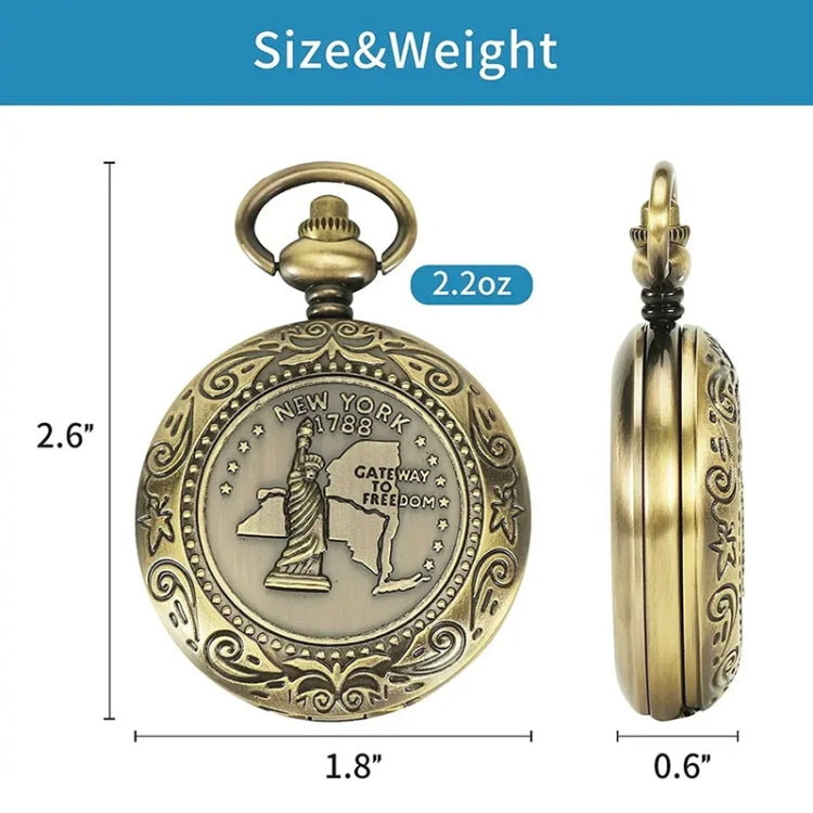 Nisa J35A Vintage Metal Flip Pocket Watch Compass - Hiking Meter by PMC TechLife | Online Shopping South Africa | PMC TechLife | Buy Now Pay Later Mobicred