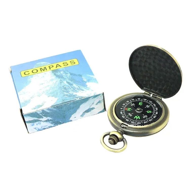 Nisa J35A Vintage Metal Flip Pocket Watch Compass - Hiking Meter by PMC TechLife | Online Shopping South Africa | PMC TechLife | Buy Now Pay Later Mobicred
