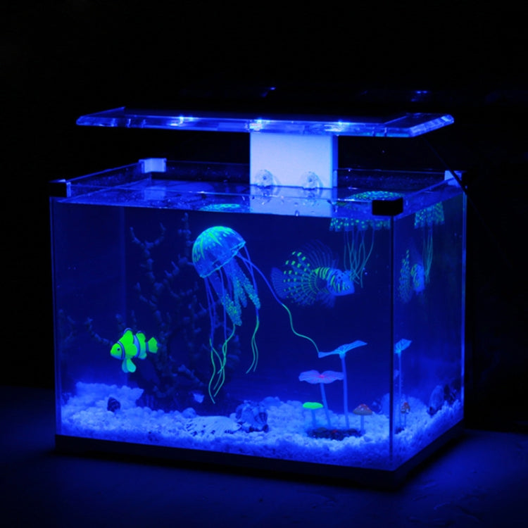 Aquarium Articles Decoration Silicone Simulation Fluorescent Sucker Jellyfish, Size: 8*20cm(Green) - free shipping - PMc TechLife - Order now!