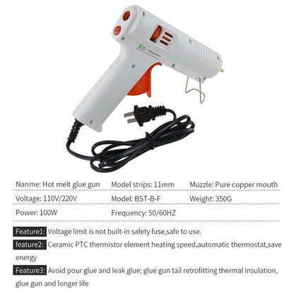 BEST-B-F 100W AC 220V Hot Melt Glue Gun Temperature Adjustable - Hot Melt Glue Gun by BEST | Online Shopping South Africa | PMC Jewellery