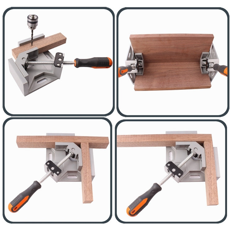 Aluminum Single Handle 90 Degree Right Angle Clamp Angle Clamp Woodworking Frame Clip Right Angle Folder Tool - Clamps by PMC Jewellery | Online Shopping South Africa | PMC Jewellery | Buy Now Pay Later Mobicred