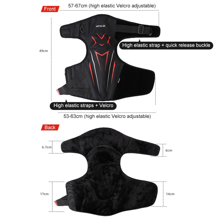 MOTOLSG 2 in 1 Knee Pads Motorcycle Bicycle Riding Warm Fleece Soft Protective Gear with CE Protector (Black White) - Protective Gear by MOTOLSG | Online Shopping South Africa | PMC Jewellery | Buy Now Pay Later Mobicred