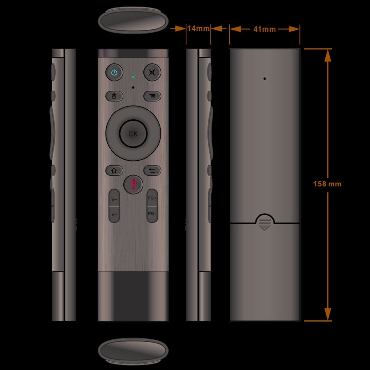 Q5 2.4G RF 3D Brushed Fashion Sense Universal Voice Version Air Mouse Remote Controller - Universal by PMC TechLife | Online Shopping South Africa | PMC TechLife | Buy Now Pay Later Mobicred
