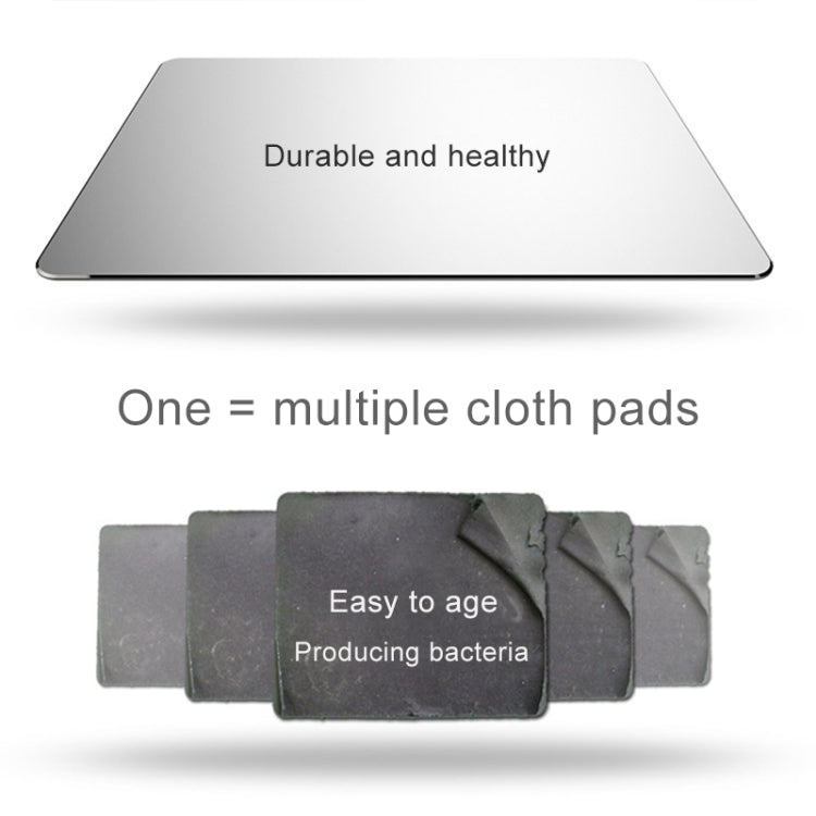 Aluminum Alloy Double-sided Non-slip Mat Desk Mouse Pad, Size : S(Silver) - Mouse Pads by PMC TechLife | Online Shopping South Africa | PMC TechLife | Buy Now Pay Later Mobicred