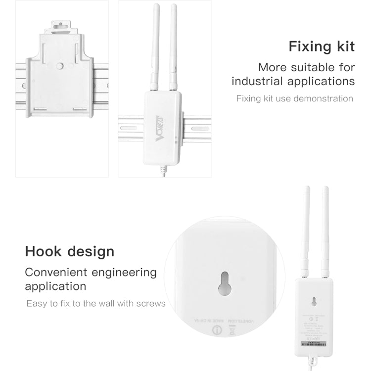 VONETS VAP11S 2.4G Mini Wireless Bridge 300Mbps WiFi Repeater with 2 Antennas - Network Hardware by VONETS | Online Shopping South Africa | PMC Jewellery | Buy Now Pay Later Mobicred