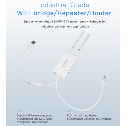 VONETS VAP11S 2.4G Mini Wireless Bridge 300Mbps WiFi Repeater with 2 Antennas - Network Hardware by VONETS | Online Shopping South Africa | PMC Jewellery | Buy Now Pay Later Mobicred