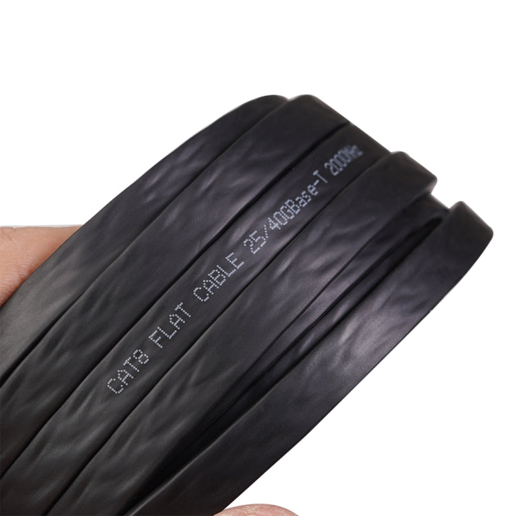 CAT8-2 Double Shielded CAT8 Flat Network LAN Cable, Length: 1m - Lan Cable and Tools by PMC TechLife | Online Shopping South Africa | PMC TechLife