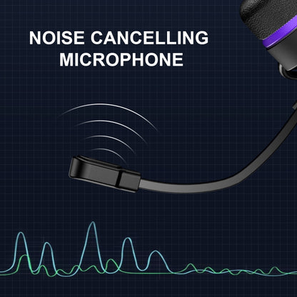 SADES MH601 3.5mm Plug Wire-controlled Noise Reduction E-sports Gaming Headset with Retractable Microphone, Cable Length: 2.2m(Purple) - Multimedia Headset by SADES | Online Shopping South Africa | PMC Jewellery | Buy Now Pay Later Mobicred