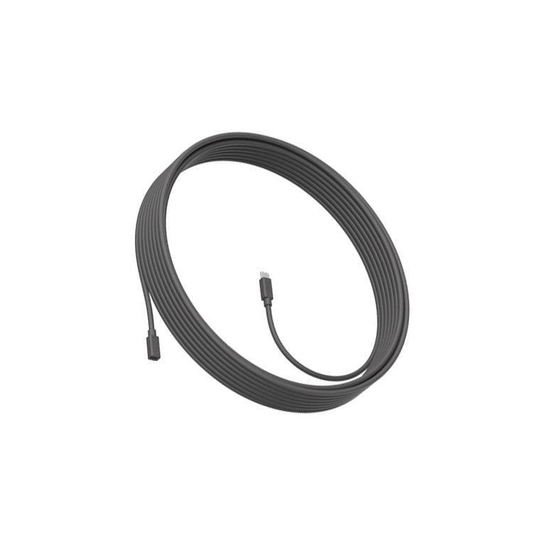 Logitech CC4000E Extension Microphone Extension Cable, Cable Length: 10m (Black) - free shipping - PMC Jewellery - Order now!
