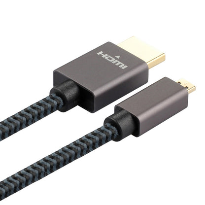 ULT-unite Gold-plated Head HDMI Male to Micro HDMI Male Nylon Braided Cable, Cable Length: 2m(Black) - Cable by ult-unite | Online Shopping South Africa | PMC Jewellery | Buy Now Pay Later Mobicred