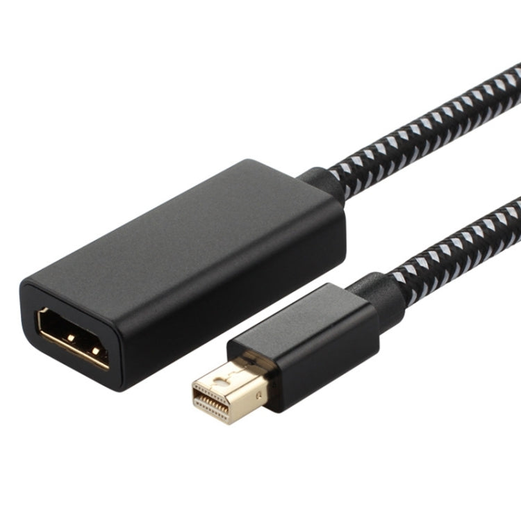 Mini DP to 1080P HD HDMI PP Yarn Woven Net Adapter Cable (Silver) -  by PMC TechLife | Online Shopping South Africa | PMC TechLife | Buy Now Pay Later Mobicred