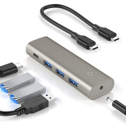 Rocketek HC466 USB3.2 Gen2 Type-C 4 in 1 HUB Adapter - USB HUB by ROCKETEK | Online Shopping South Africa | PMC Jewellery | Buy Now Pay Later Mobicred